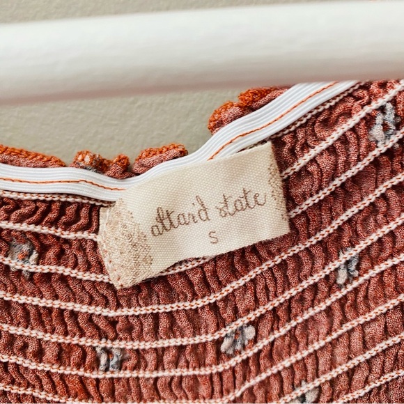 Altar'd State Off The Shoulder Top Rust Sz Small - Picture 7 of 8